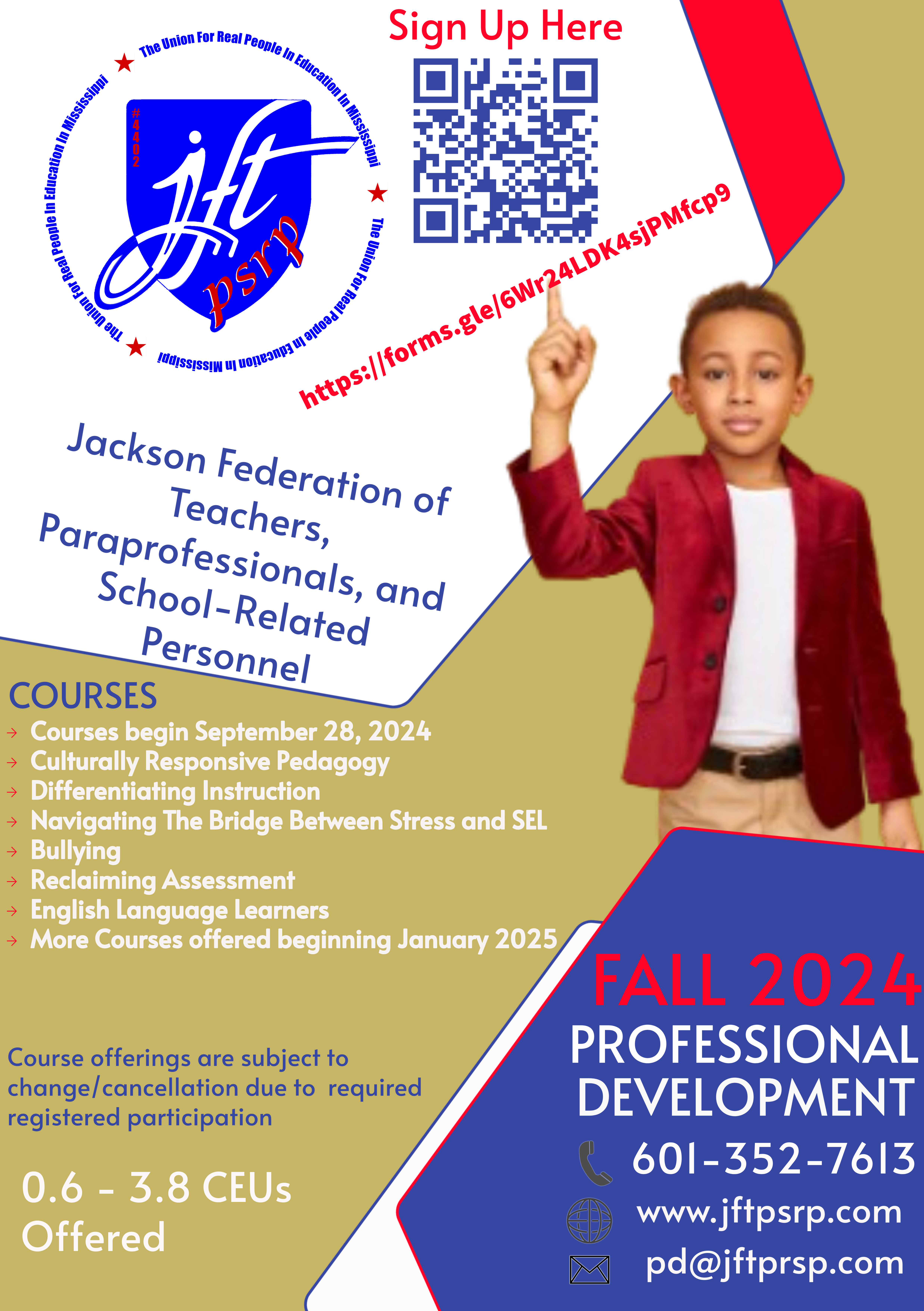 Fall PD Schedule 2024